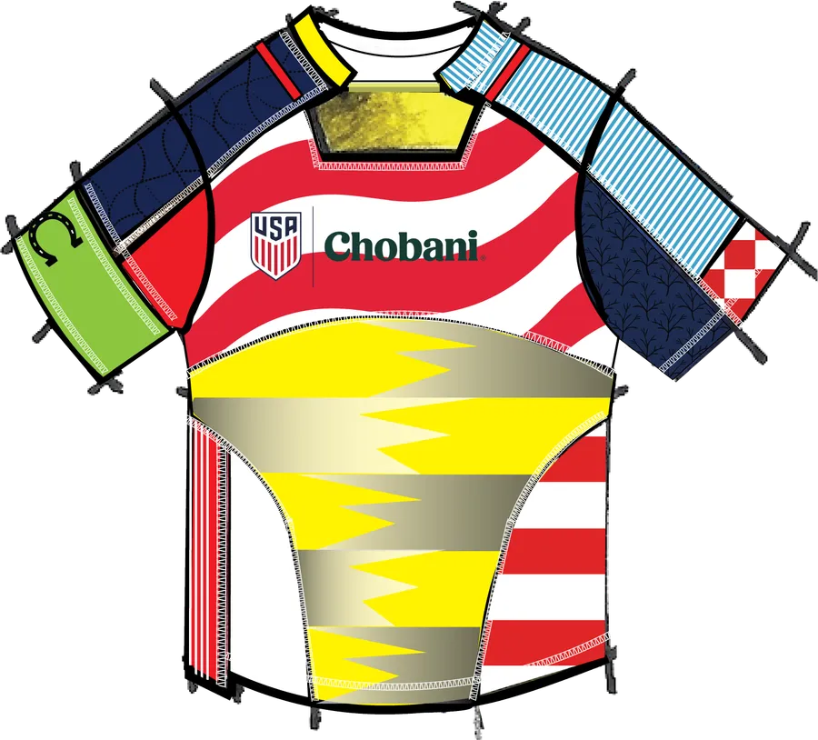 Chobani × USSF jersey front — Christian Pulisic
