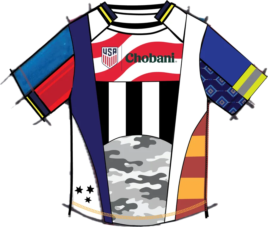 Chobani × USSF jersey front — Weston McKennie
